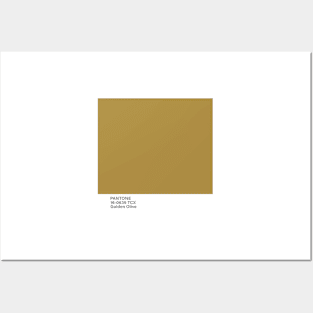 pantone 16-0639 TCX Golden Olive Posters and Art